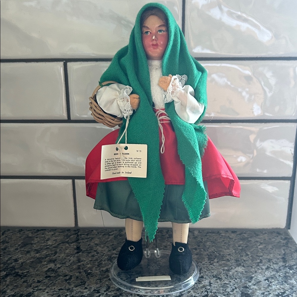 Vintage Jay at Dublin Irish Colleen Doll- Handmade Folk Character